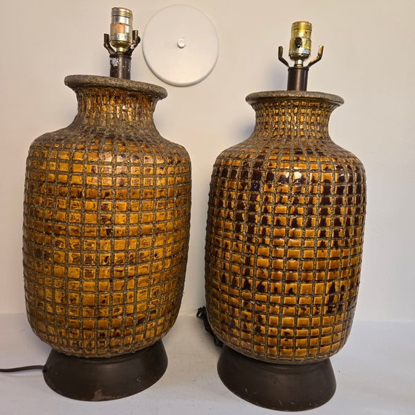 Oversized Glazed Ceramic Table Lamps