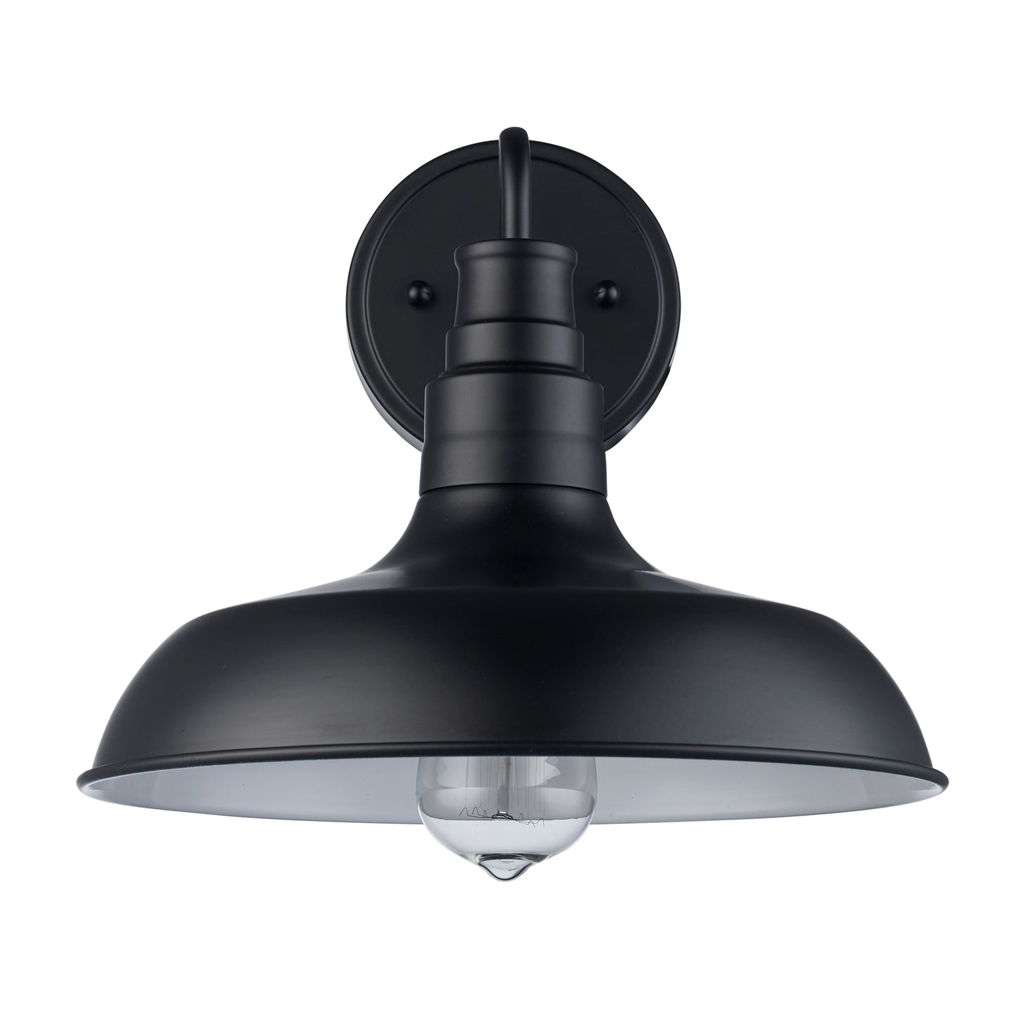 Tinley Exterior Barn Light Wall Sconce in Matte Black