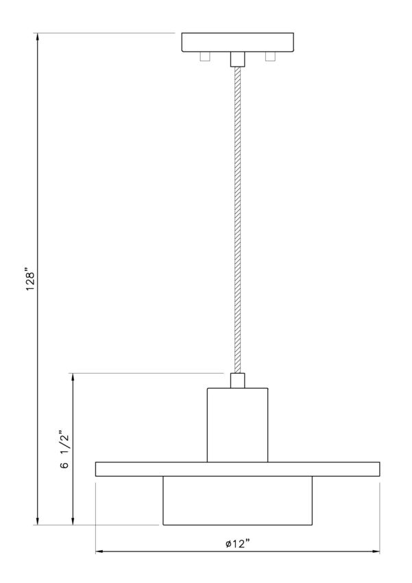 Ludo 12" LED Pendant