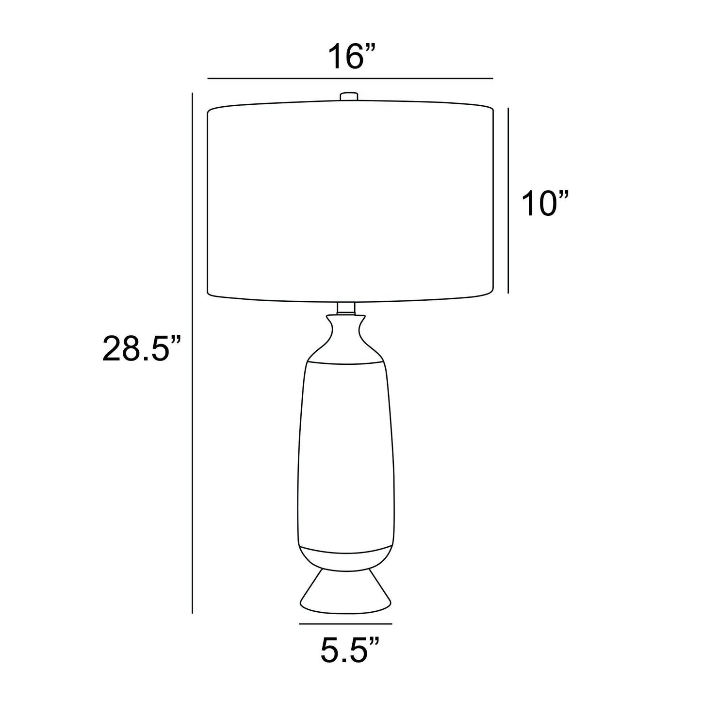 Panos Modern Wood Textured Table Lamp with Linen Drum Shade by Lite Source