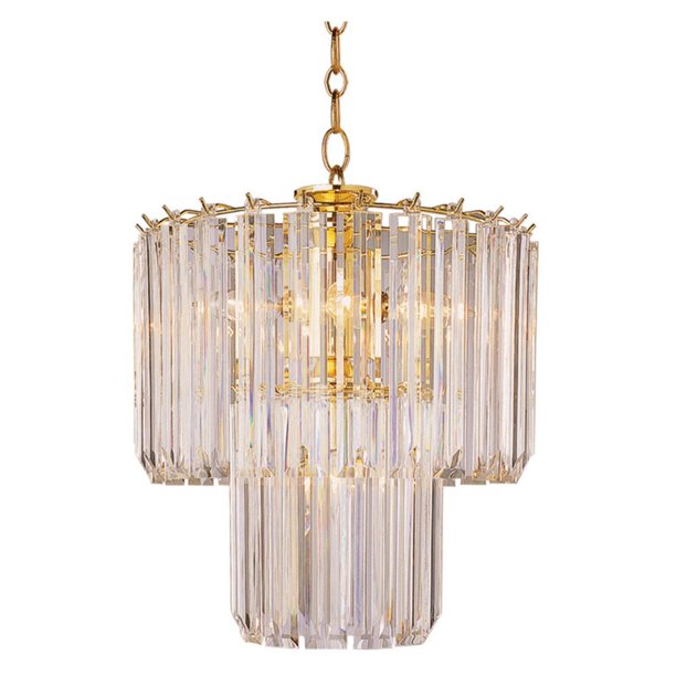 5-Light Tiered Acrylic Chandelier