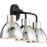 Sloan 3-Light Modern Farmhouse Vanity Wall Sconce with Metal Shade