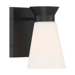 Caleta 1-Light Retro Cone Vanity Wall Sconce  by Nuvo Lighting