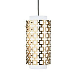 Parker Adjustable Retro Pedant Light by Johnathan Adler in brass