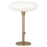 Ovo Modern Mushroom Globe Table Lamp by Rico Espinet - Aged Brass or Polished Nickel