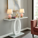 Eliza Rose Glass Round Modern Table Lamps with Linen Shades by Lite Source