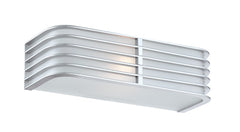 Babette 12" Silver Retro Bath Sconce by Lite Source