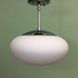 Mushroom Globe Mid Century Pendant Light by Practical Props