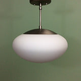 Mushroom Globe Mid Century Modern Pendant Light by Practical Props