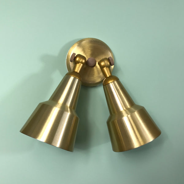 Mid Century Modern Outdoor Single Bullet/Cone Wall Sconce in