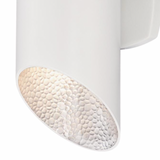 Carson White Metallic LED Sconce