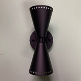 Mini Pinhole Dual Cone Sconce in Matte Black by Practical Props