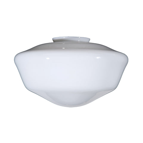 18" Opal Glass Schoolhouse Shade