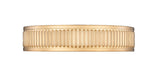 Stari 12" Modern Ribbed LED Flush Mount Ceiling Fixture in Brass, Nickel, or Matte Black