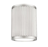 Stari 6" Modern Ribbed LED Flush Mount Ceiling Can Light Fixture in Brass, Nickel, or Matte Black