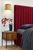 Stari 8" Modern Ribbed LED Half-Dome Wall Sconce Light Fixture in Brass, Nickel, or Matte Black