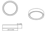 Kawan 12" Modern LED Flush Mount Ceiling Fixture