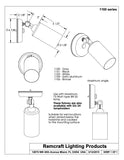 Small Single Cylinder Sconce
