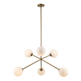 Haskell 6-Light Globe Sputnik Chandelier