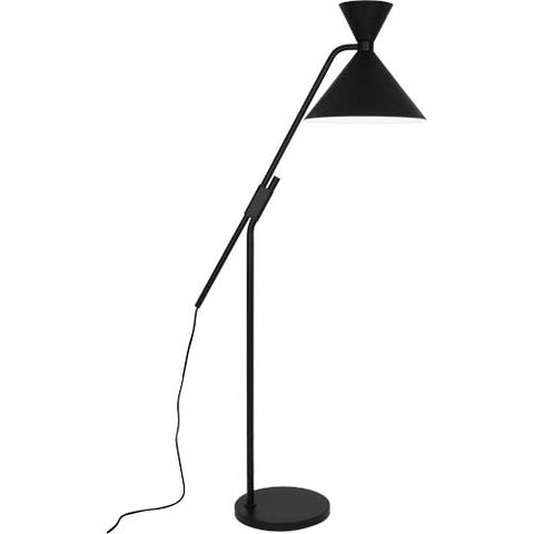 Cinch Modern Black Bowtie Cone Floor Lamp by Robert Abbey
