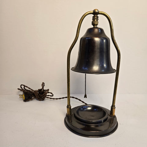 Vintage Nautical Walt Disney Brass & Bronze Metal Bell Accent Lamp
