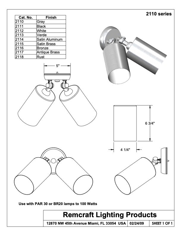 Small Double Cylinder Sconce