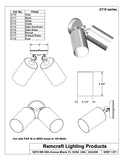 Small Double Cylinder Sconce