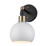 Indigo Modern Metal Globe Wall Sconce