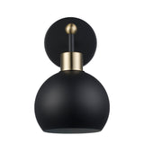 Indigo Modern Metal Globe Wall Sconce
