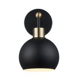 Indigo Modern Metal Globe Wall Sconce
