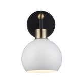 Indigo Modern Metal Globe Wall Sconce