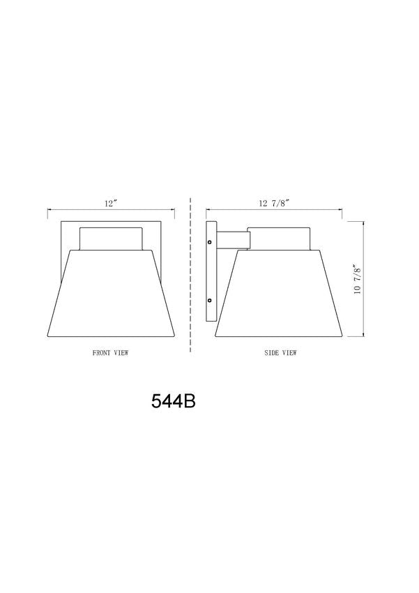 Asher Exterior LED Downlight Outdoor Cone Wall Sconce