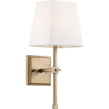 Highline Square Wall Sconce with Linen Shade