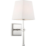 Highline Square Wall Sconce with Linen Shade