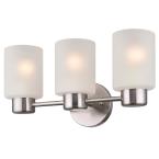 Sylvestre Modern Frosted Glass 3-Light Vanity Wall Sconce by Westinghouse