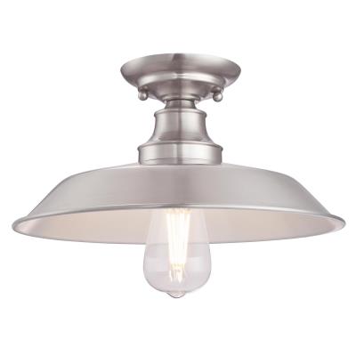 Iron Hill Brushed Nickel Flush Mount