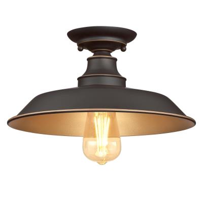 Iron Hill Bronze Flush Mount