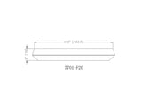 Madison 20" Modern Retro Atomic LED Flush Mount Ceiling Fixture in Brass, Nickel, or White, Matte Black