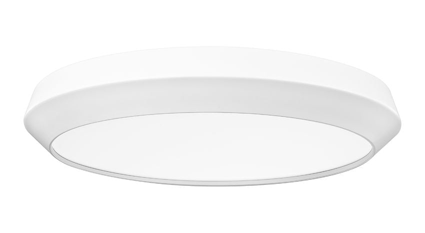 Madison 20" Modern Retro Atomic LED Flush Mount Ceiling Fixture in Brass, Nickel, or White, Matte Black