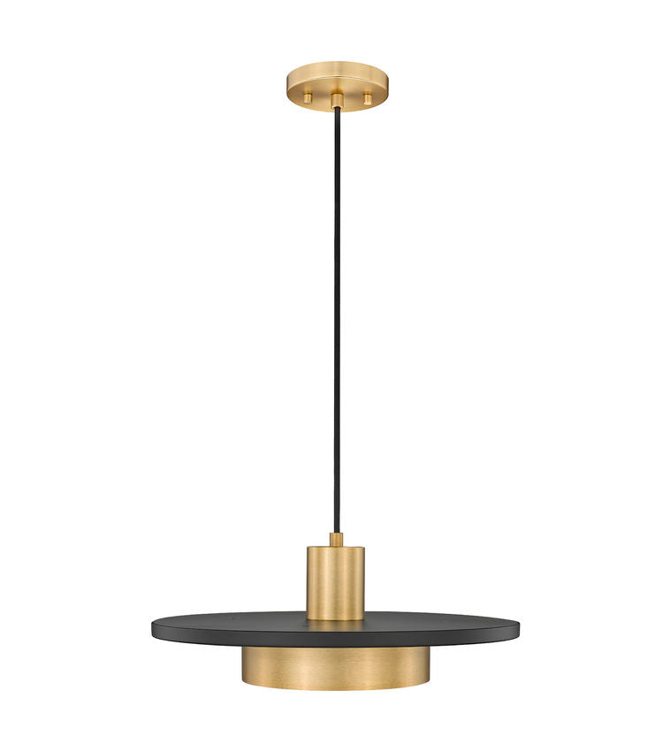 Ludo 16" Modern LED Pendant Light in Black, White, Brushed Nickel or Brass