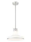 Reznor 12" Vintage-Style Fluted Glass Pendant in Matte Black, Brushed Nickel, and Modern Gold - Midcentury Lighting by Practical Props