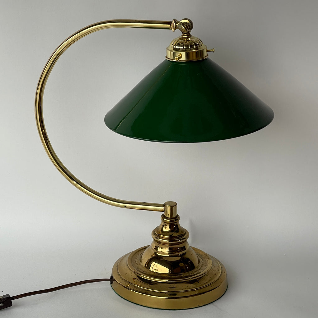 Bankers Desk Vintage Desk Light Traditional Polished Brass Banker