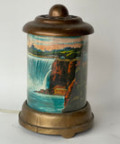 Vintage Niagara Falls Waterfall Moving Motion Heat Lamp