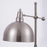 Cupola Adjustable Task Light Floor Lamp in Bronze or Satin Nickel by Lite Source