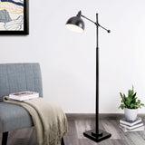 Cupola Adjustable Task Light Floor Lamp in Bronze or Satin Nickel by Lite Source