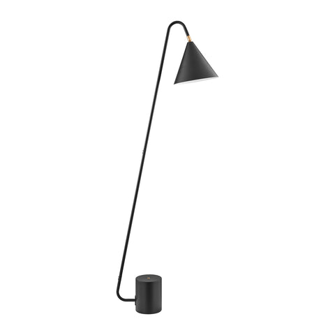 Quade 1-Light Black Modern Cone Floor Lamp