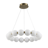 Ellington 16-Light LED Globe Chandelier in Matte Black or Brushed Brass - Practical Props