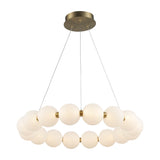 Ellington 16-Light LED Globe Chandelier in Matte Black or Brushed Brass - Practical Props