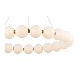 Ellington 33" 21-Light LED Globe Chandelier in Matte Black or Brushed Brass - Practical Props