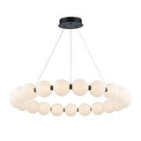 Ellington 33" 21-Light LED Globe Chandelier in Matte Black or Brushed Brass - Practical Props